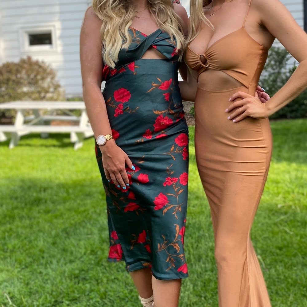 Satin flower dress